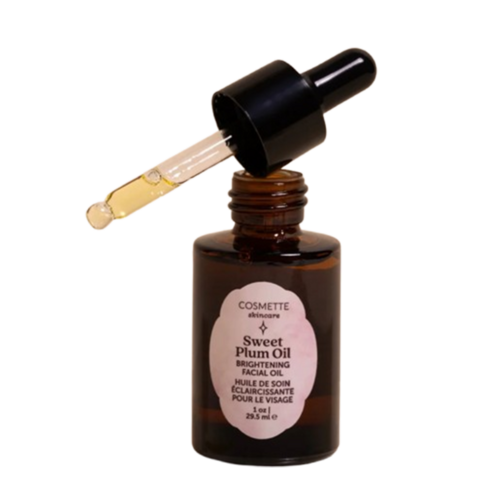 Cosmette Skincare Sweet Plum Oil on white background