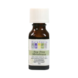 Tea Tree Oil on white background