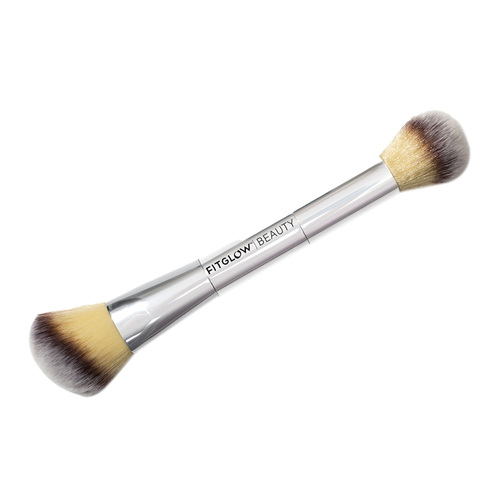 FitGlow Beauty Teddy Double Cheek Brush on white background