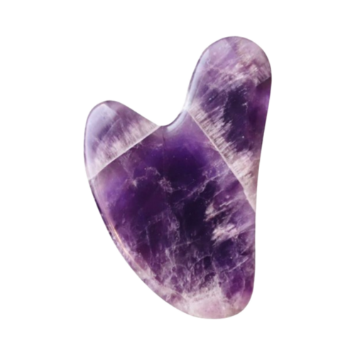 Mount Lai The Amethyst Gua Sha Facial Lifting Tool on white background