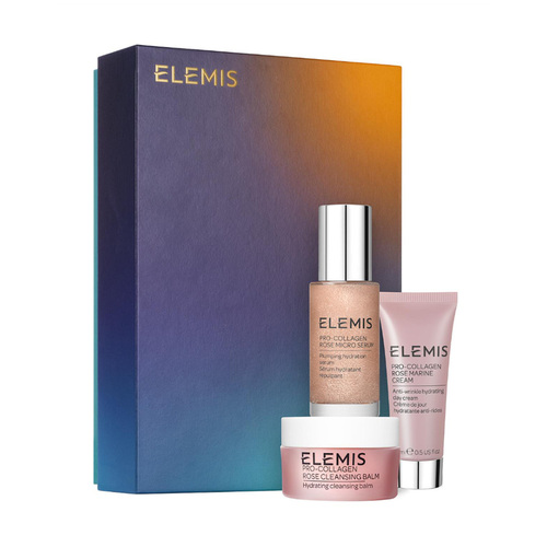 Elemis The Pro-Collagen Rose Icons on white background