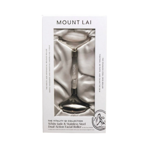 Mount Lai The Vitality Qi Myosfascial Release and Cryotherapy Dual-Action Facial Roller on white background