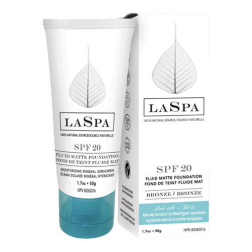 LaSpa Naturals Tinted Matte Sunscreen - Bronze on white background