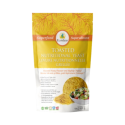 Toasted Nutritional Yeast on white background