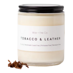 Tobacco Leather Soy Candle