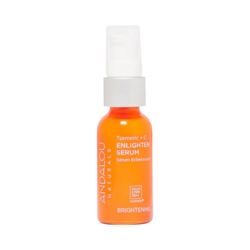 Turmeric + Vitamin C Enlighten Serum on white background