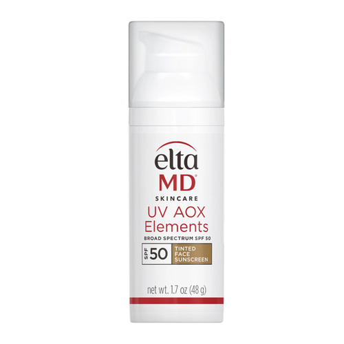 EltaMD UV AOX Elements Broad-Spectrum SPF 50 - Tinted, 48g/1.7 oz EltaMD UV AOX Elements Broad-Spectrum SPF 50 - Tinted on white background