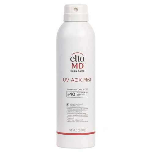 EltaMD UV Aox Mist SPF 40, 141g/4.97 oz EltaMD UV Aox Mist SPF 40 on white background