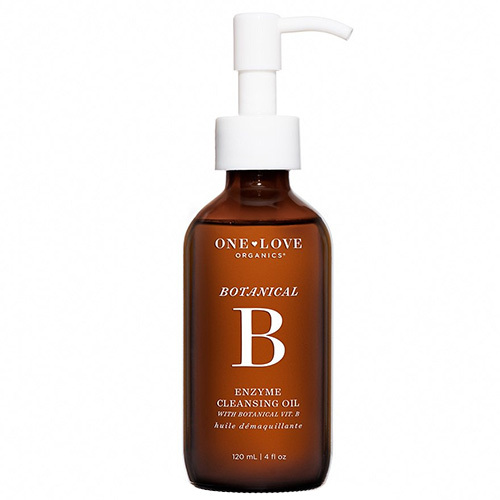 One Love Organics Botanical B Enzyme Cleansing Oil on white background