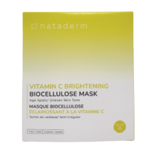 Nataderm Vitamin C Brightening Biocellulose Mask on white background