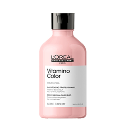 Loreal Professional Paris Vitamino Color Reservatrol Color Radiance Shampoo on white background