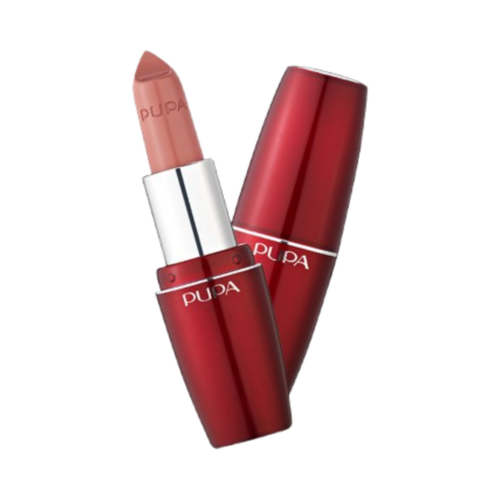 Pupa Volume Lipstick - 100 Nude on white background