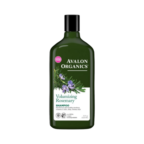 Avalon Organics Volumizing Rosemary Shampoo on white background