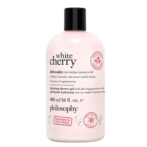 Philosophy White Cherry Hydrating Shower Gel on white background