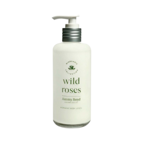 Jimmy Boyd Wild Rose Body Lotion on white background