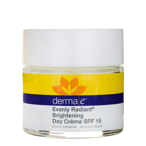 Derma E Evenly Radiant Brightening Day Cream SPF 15 on white background