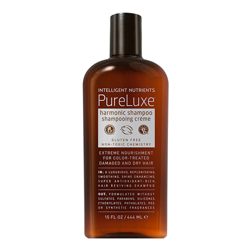 Intelligent Nutrients PureLuxe Harmonic Shampoo on white background