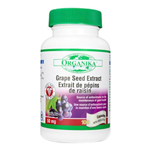 Organika Grape Seed Extract (95% OPC) on white background