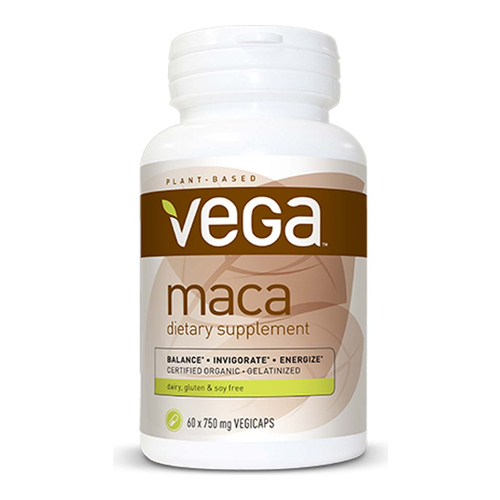 Vega  Maca - 60 Vegicaps on white background