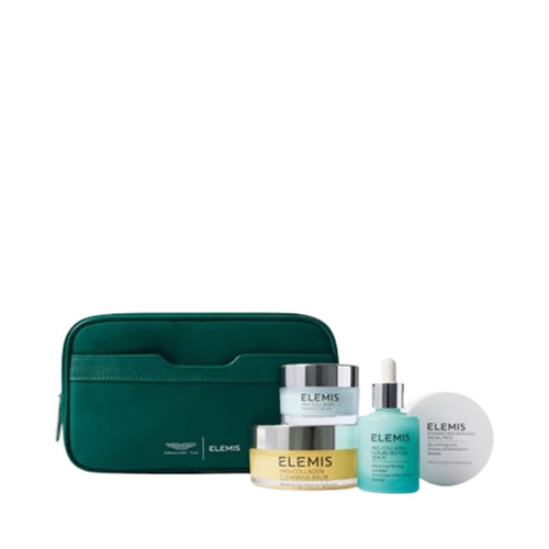 Elemis x Aston Martin Aramco Formula One Team Iconic Skincare Collection on white background